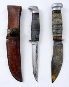 CASE & MARBLES FIXED BLADE KNIFE LOT