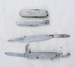 (4) GENTLEMEN's POCKET KNIFE LOT