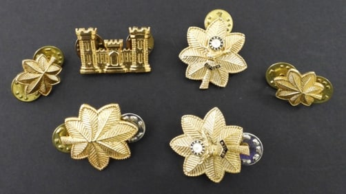 WWII U.S. ARMY OF ENGINEER OFFICER PIN & MORE