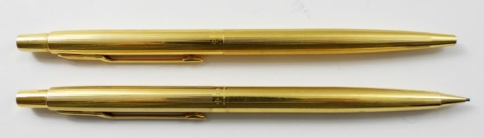 PARKER 14K CLASSIC PEN & PENCIL SET WORKING