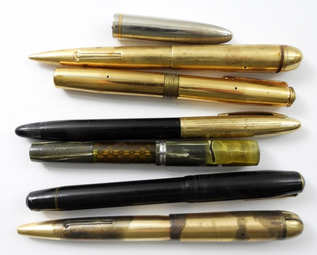 FOUNTAIN PENS & PARTS LOT (1 of 1)