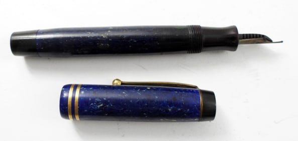 PARKER DUOFOLD BLUE LAPIS VINTAGE PEN