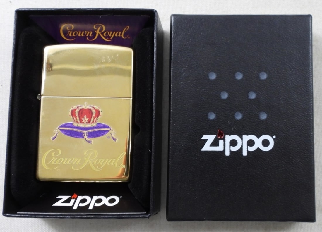 2021 SEALED CROWN ROYAL ZIPPO LIGHTER (1 of 3)