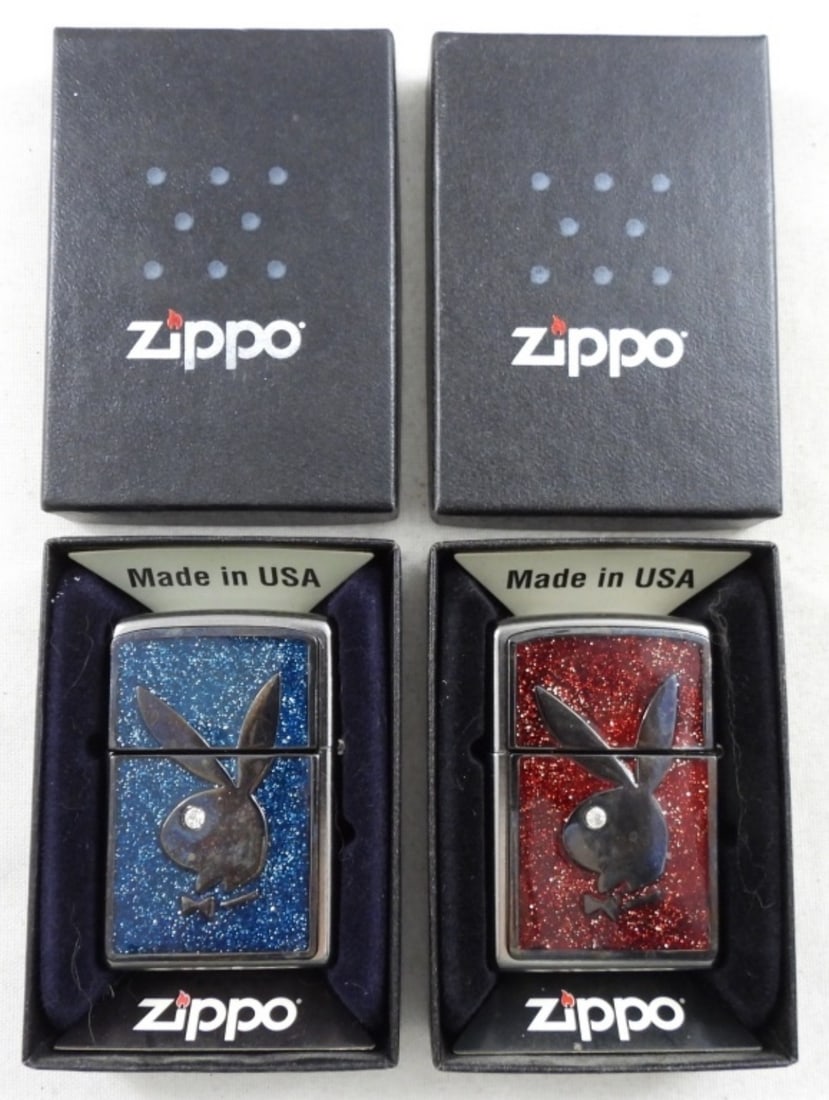 (2) 2015 PLAYBOY BUNNY GLITTER ZIPPO LIGHTER (1 of 3)