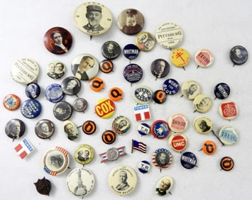 60 ASSORTED VINTAGE PINS