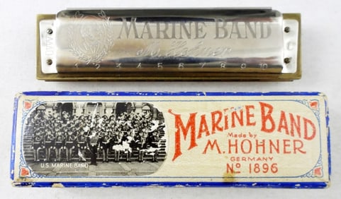 MARINE BAND HARMONICA M. HOHNER NO 1896