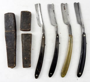 MADE IN SHEFFIELD ASSORTED RAZOR LOT (4)