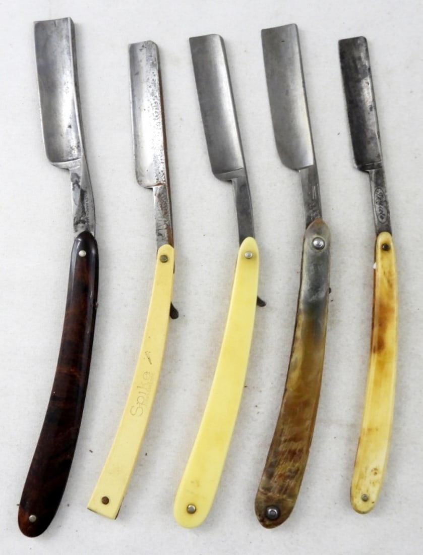 STRAIGHT EDGE VINTAGE RAZOR LOT (5) (1 of 2)