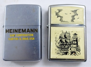 (2) VTG 1991 PIRATE SHIP ZIPPO