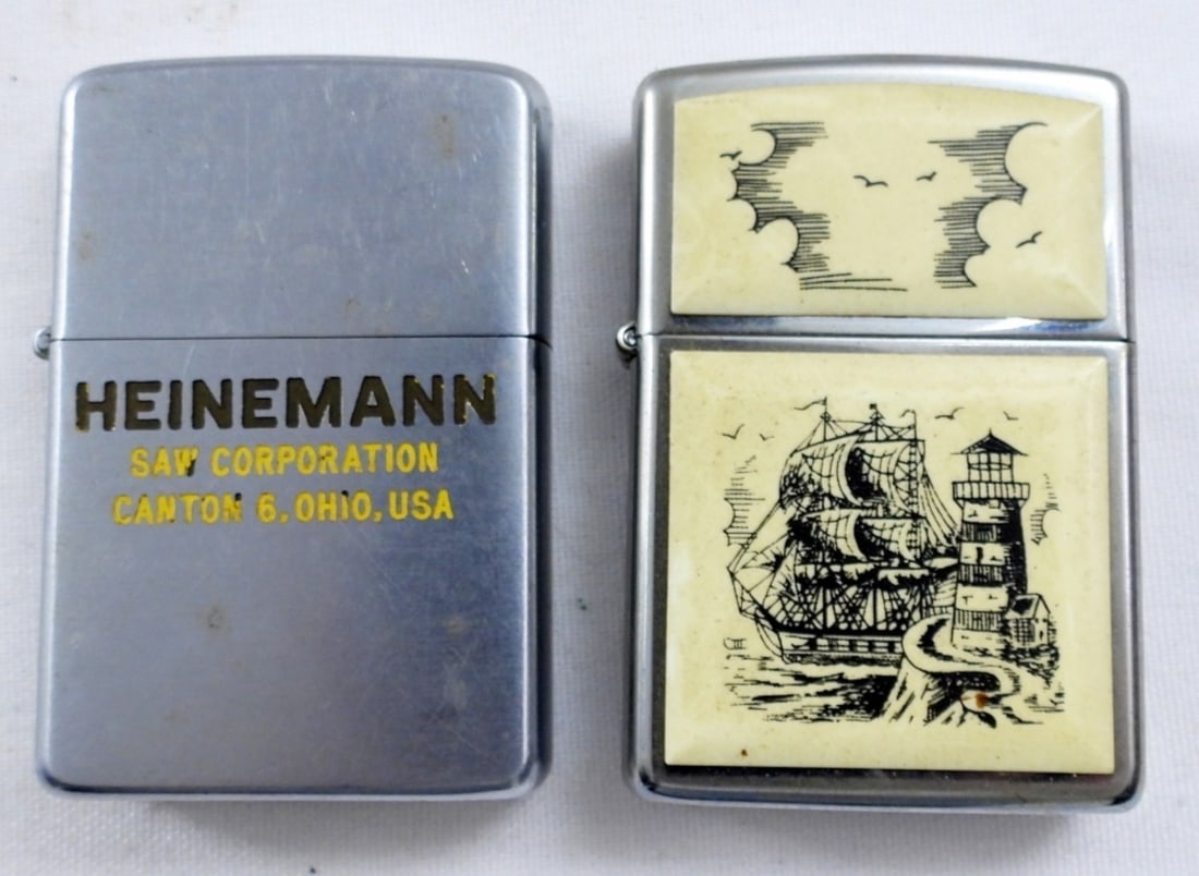 (2) VTG 1991 PIRATE SHIP ZIPPO (1 of 4)