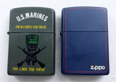 (2) U.S. MARINES KOREA, 1991 ZIPPO