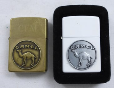 (2) VTG CAMEL CIGARETTES ZIPPO'S 1932-1995