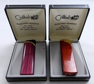 (2) COLIBRI ELECTRO QUARTZ LIGHTERS