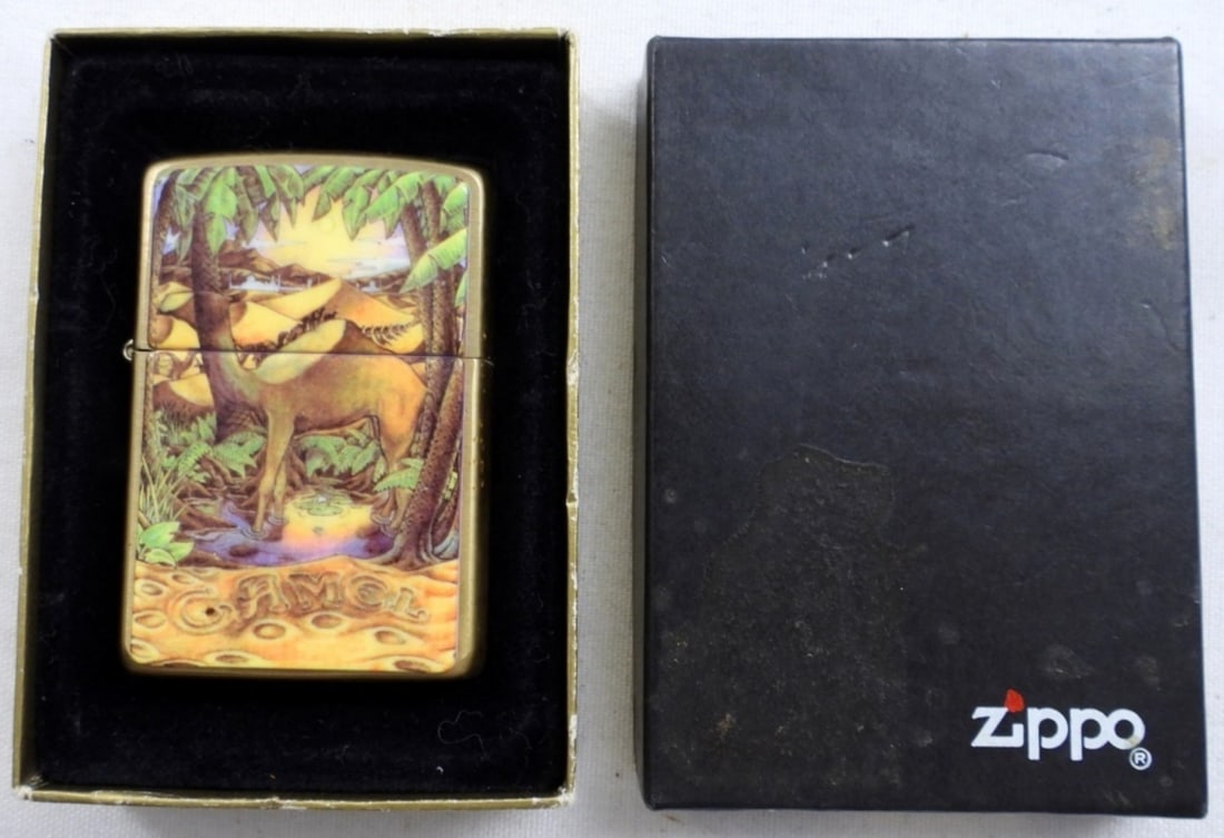 1996 BARRETT SMYTHE CAMEL ZIPPO SEALED (1 of 3)