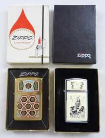 1991 SCRIMSHAW & 1990 TOLEDO ZIPPO