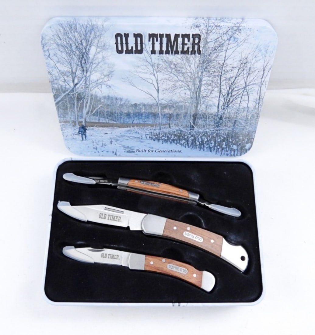 OLD TIMER BUILT FOR GENERATIONS KNIFE SET (1 of 2)