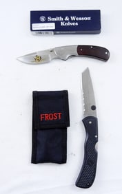FOLDING KNIFE SET (FROST, SMITH & WESSON)