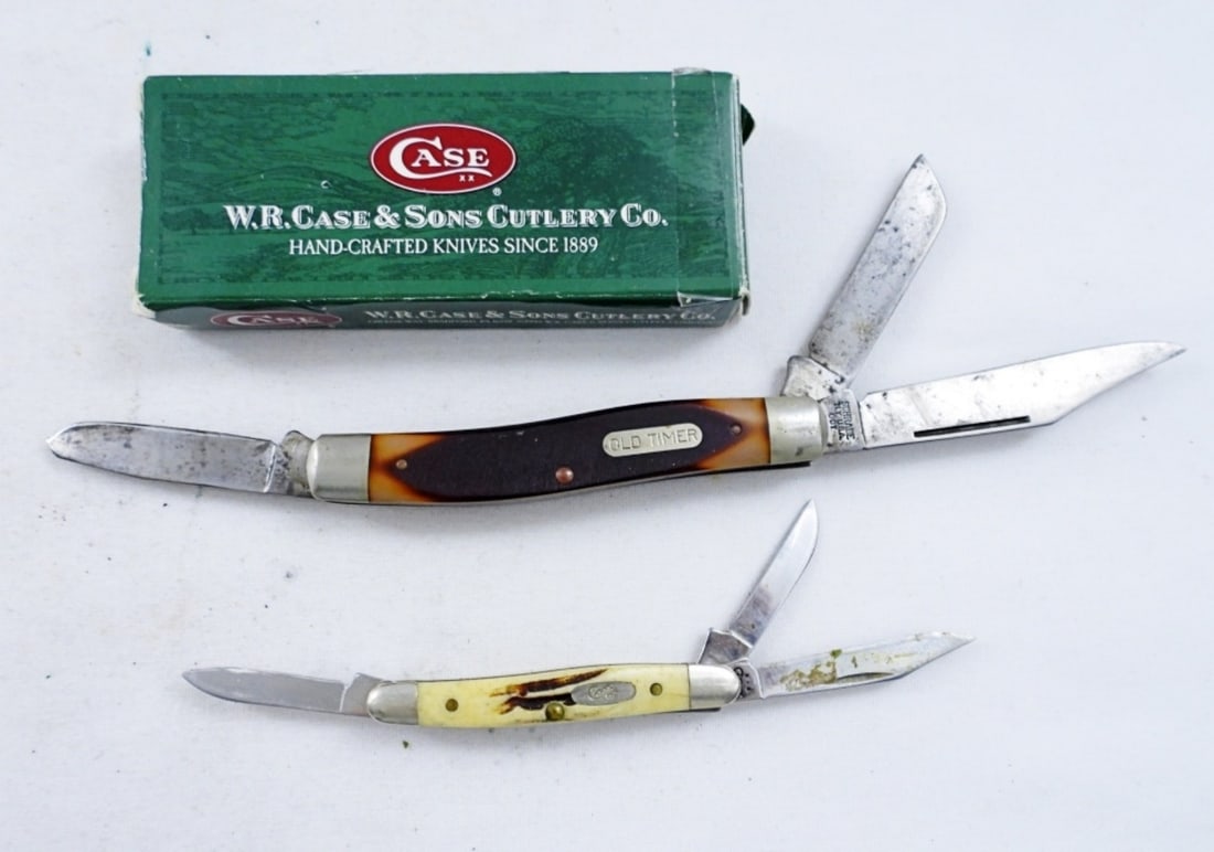 MINI CASE STOCKMAN & OLD TIMER POCKET KNIVES (1 of 3)
