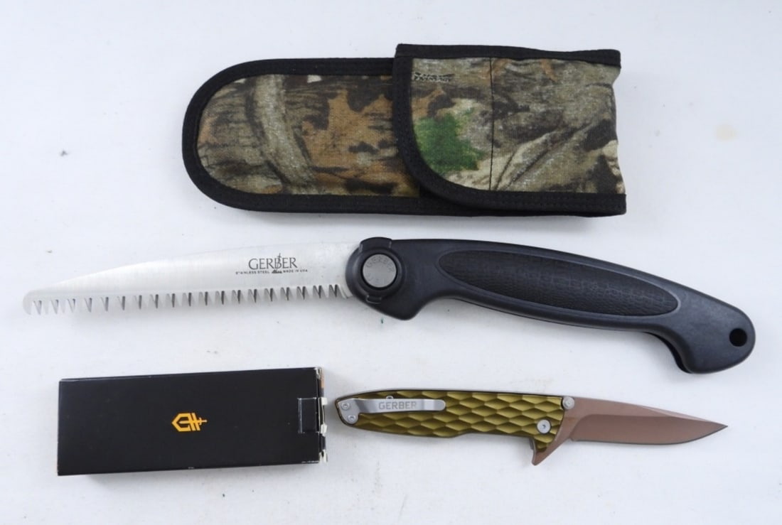 GERBER FOLDING KNIFE SET (2) (1 of 2)