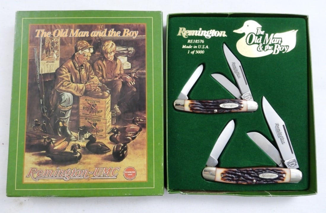REMINGTON 2 POCKET KNIFE SET (1 of 2)