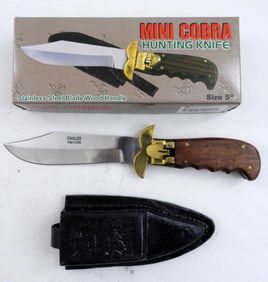 FOLDING HUNTING KNIFE AND SHEATH