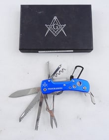 MASONIC MULTI TOOL POCKET KNIFE