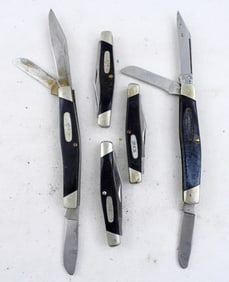 (5) BUCK KNIVES- 3 BLADE