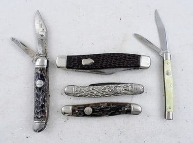 (5) IMPERIAL POCKET KNIVES LOT
