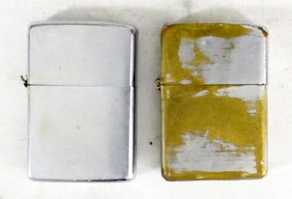 (1) MATCH PAT & (1) NON MATCH ZIPPOS