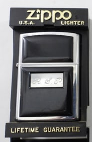 1991 UNFIRED CHROM & ULTRALIGHT BLACK ZIPPO