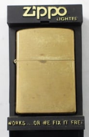 2005 UNFIRED SOLID BRASS ZIPPO