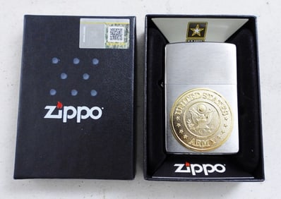 SEALED 2022 US ARMY EMBLEM ZIPPO LIGHTER