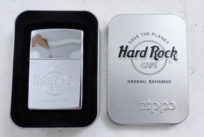 2000 SEALED BAHAMAS HARD ROCK ZIPPO LIGHTER