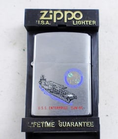 1998 SEALED U.S.S. ENTERPRISE CVN-65 ZIPPO