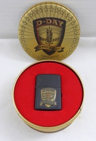 FIRED D-DAY NORMANDY 50 ANN. ZIPPO LIGHTER
