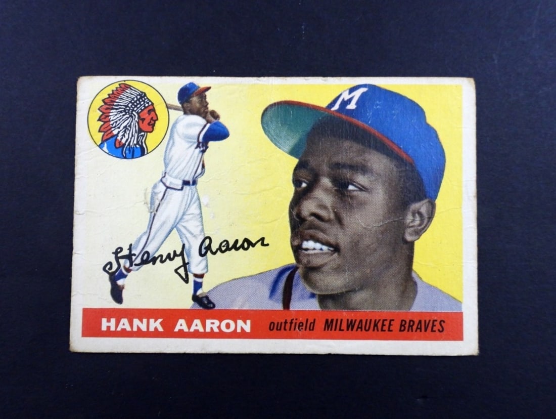 1955 TOPPS #47 HANK AARON (1 of 2)