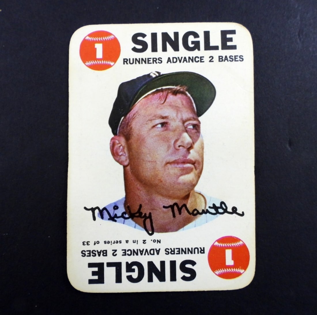 1968 TOPPS GAME #2 MICKEY  MANTLE (1 of 2)