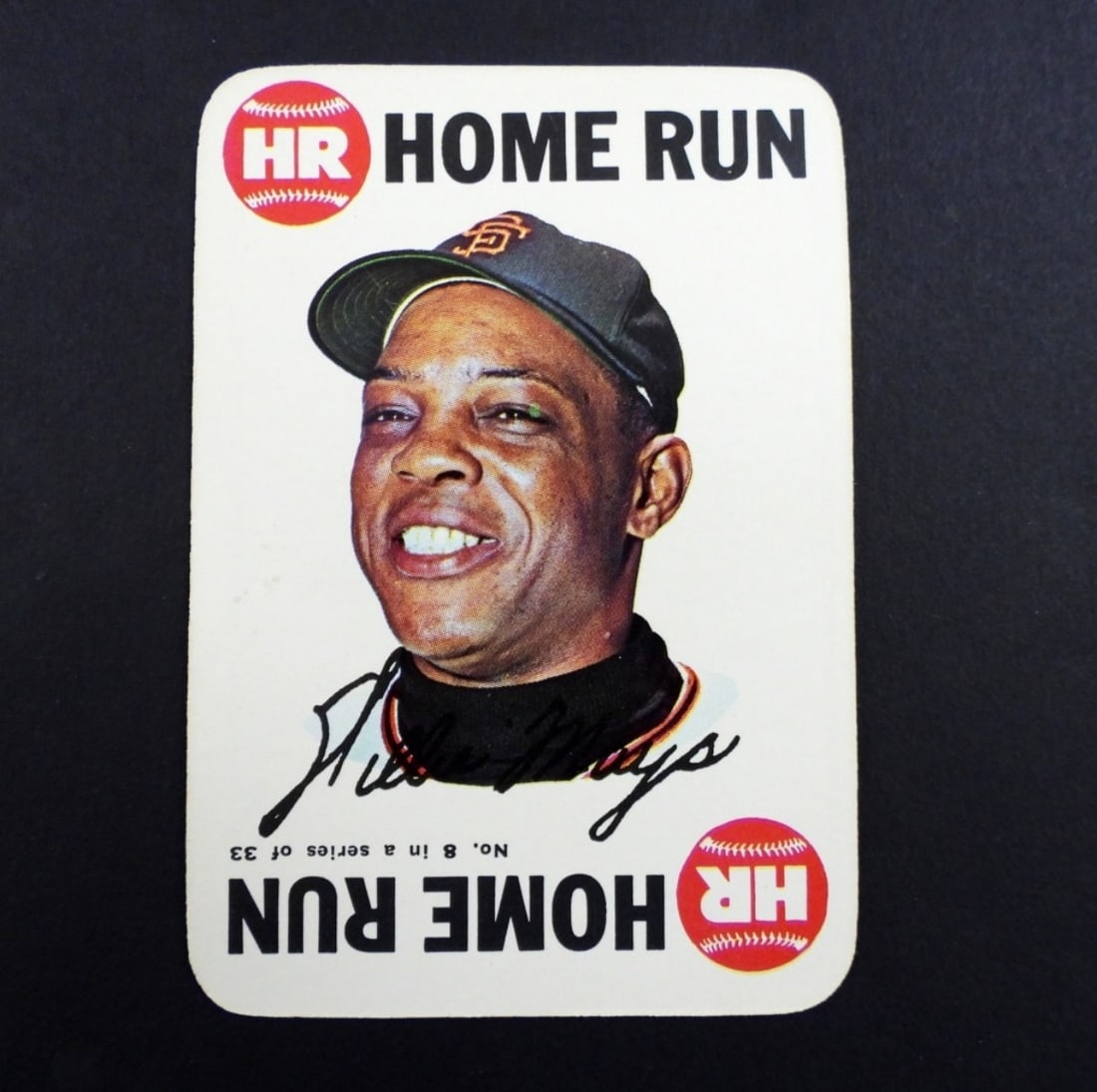 1968 TOPPS GAME #8 WILLIE MAYS (1 of 2)
