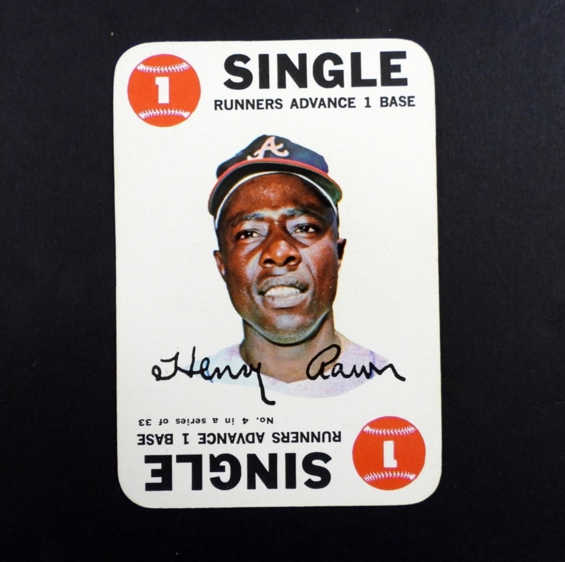 1968 TOPPS GAME #4 HANK AARON (1 of 2)