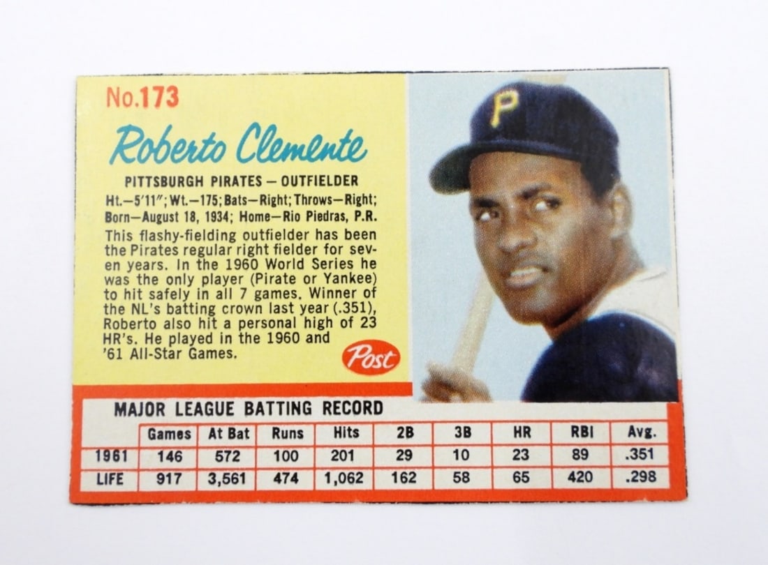 1962 POST #173 ROBERTO CLEMENTE (1 of 2)