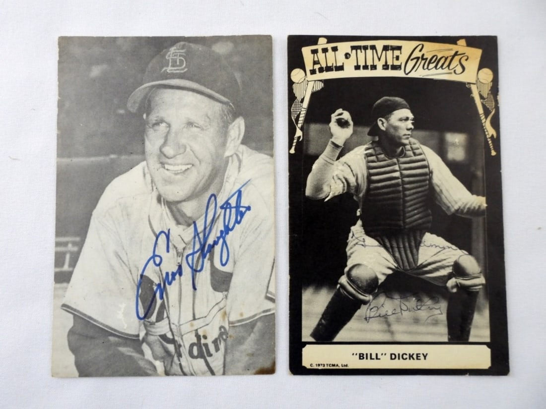 ENOS SLAUGHTER & BILL DICKEY SIGNED (1 of 2)
