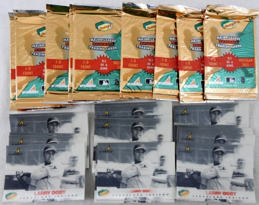 (29) DENNY's LARRY DOBY 3-D CARD: SOME STILL SEALED IN ORIGINAL PACKS