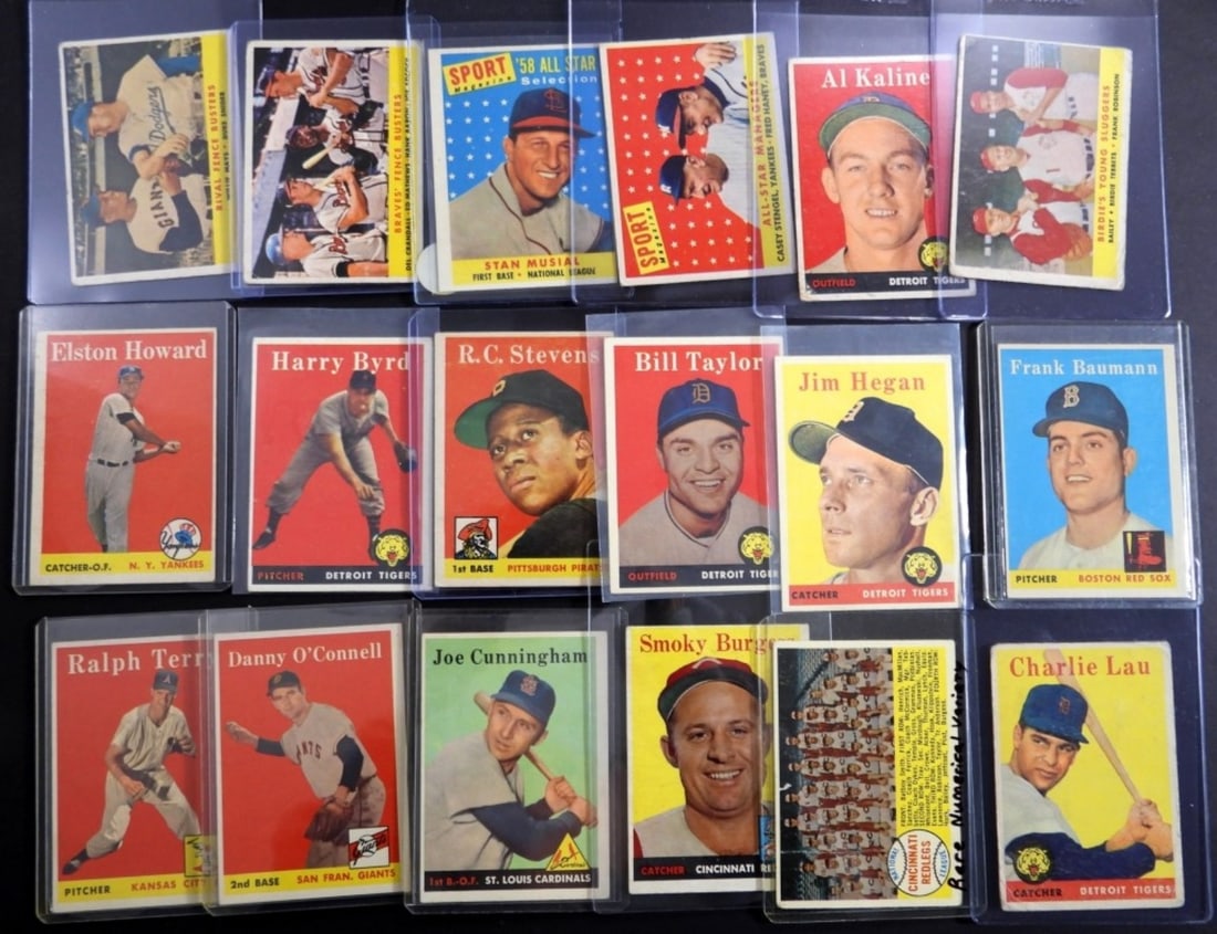 (18) 1958 TOPPS BASEBALL CARD LOT (1 of 2)