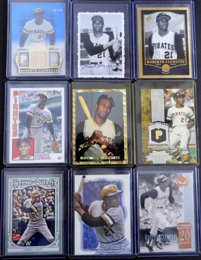 (9) ROBERTO CLEMENTE TRIBUTE CARDS (1 of 2)
