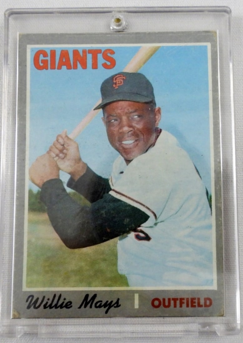 1970 WILLIE MAYS GIANTS TOPPS #600: VGEX TOPPS #600 WILLIE MAYS BASEBALL CARD, BID NOW!