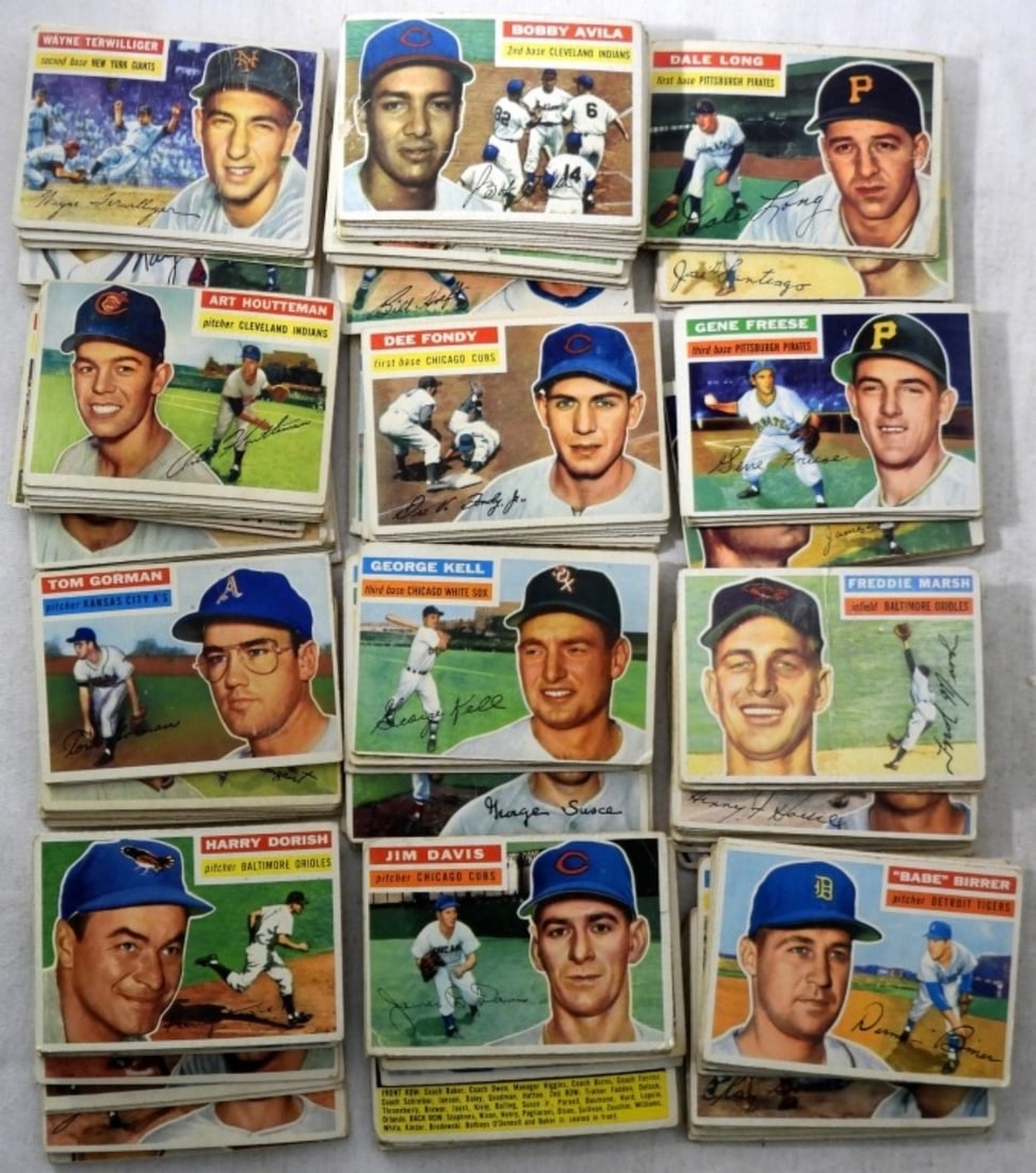 (76) 1956 TOPPS BASEBALL CARD LOT (1 of 2)