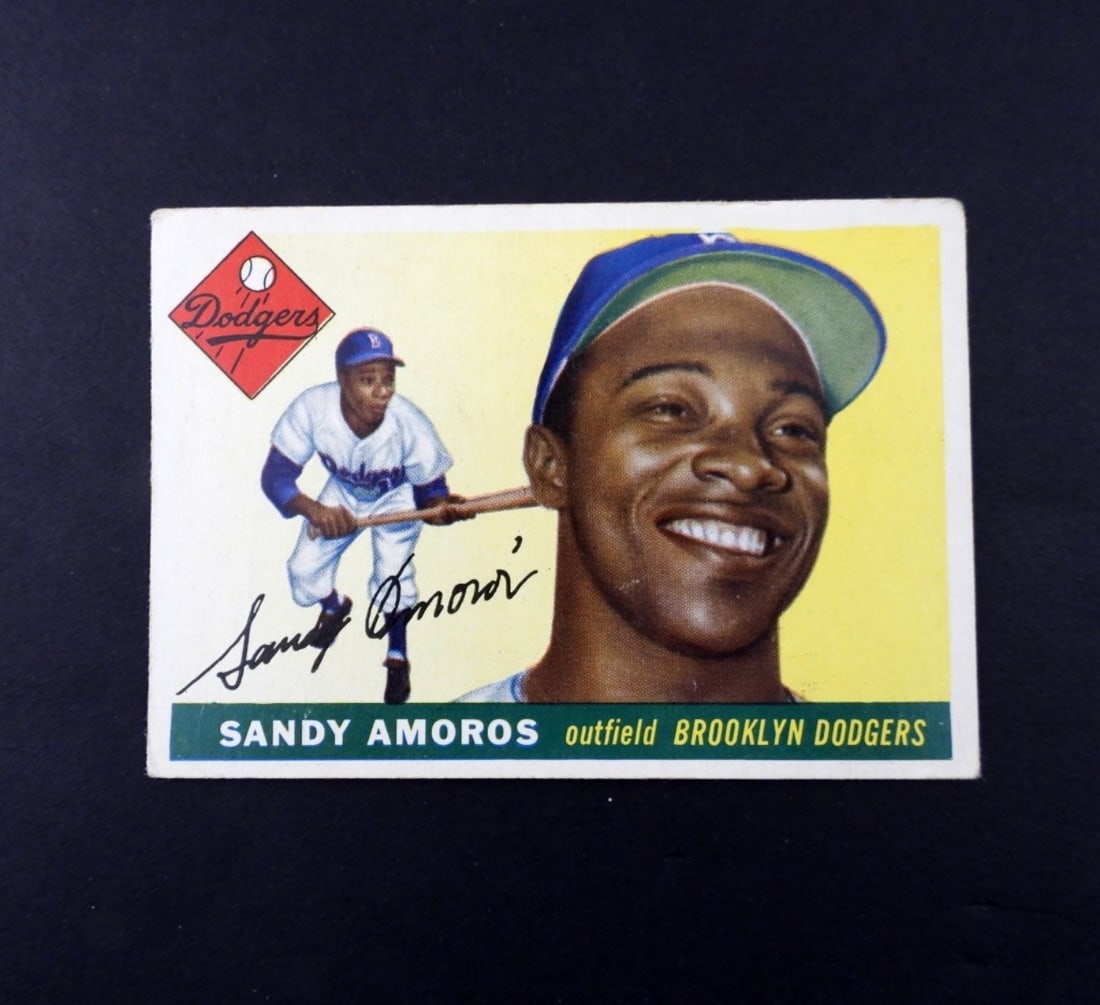 1955 TOPPS SANDY AMOROS NO 75 (1 of 2)