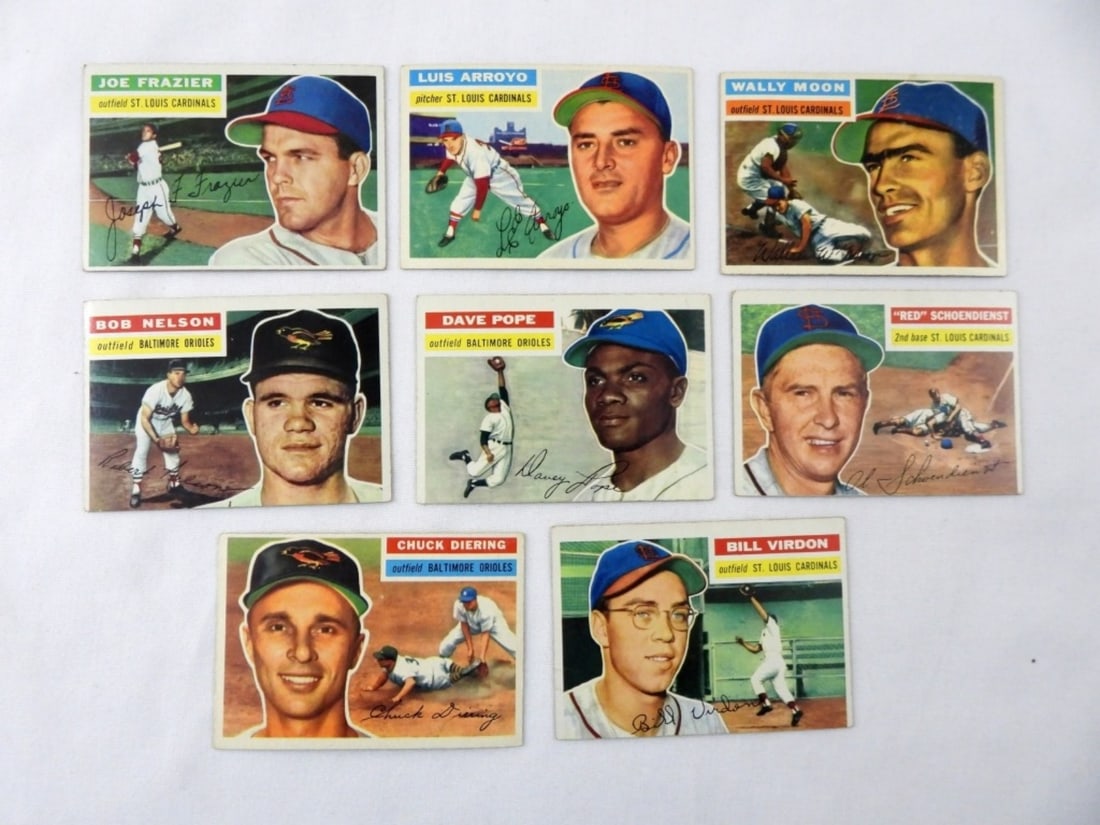 1956 TOPPS ST LOUIS CARDINALS CARD LOT (8) (1 of 2)