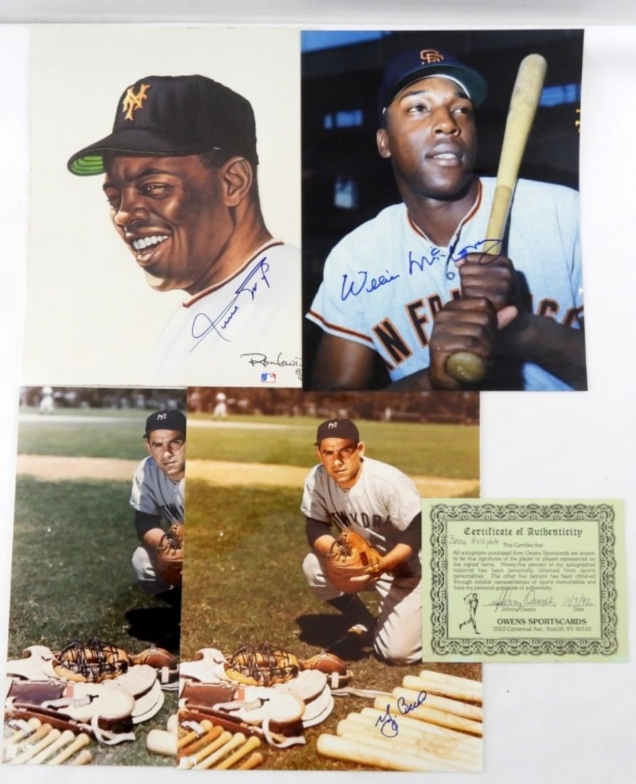 AUTOGRAPHED BASEBALL LOT - WILLIE MAYS (1 of 2)