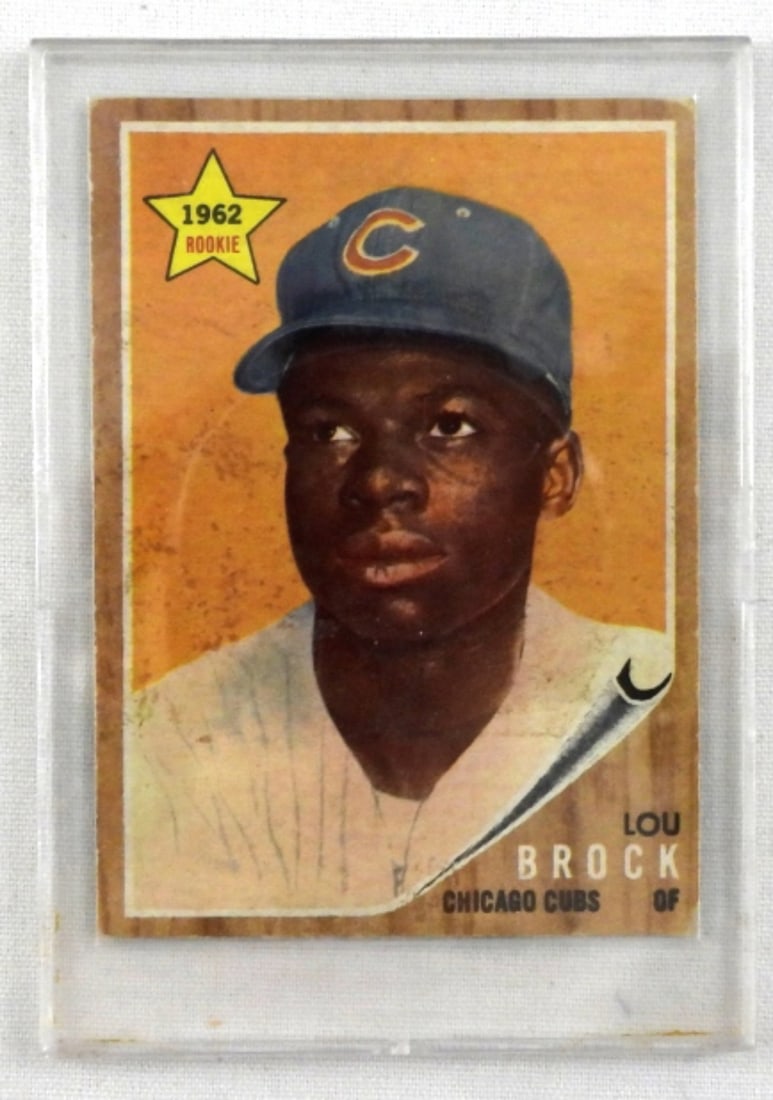 1962 LOU BROCK ROOKIE CARD (1 of 2)